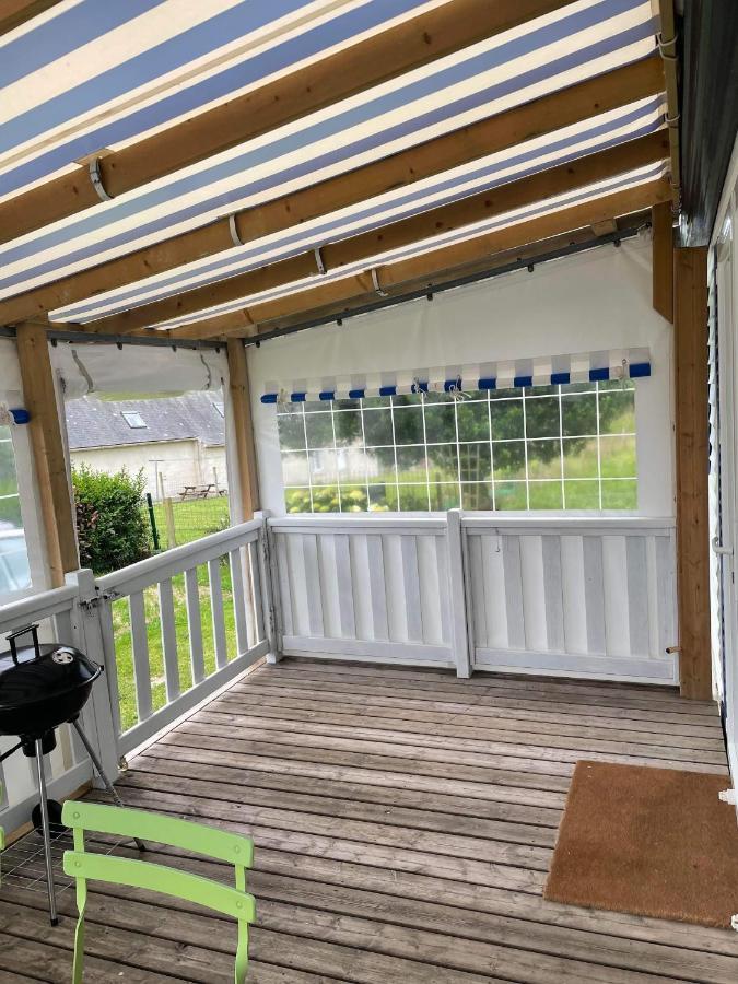 Mobil-Home 4/6 Personnes , Terrasse Couverte ,Piscine Chauffee . Biville-sur-Mer Exterior foto